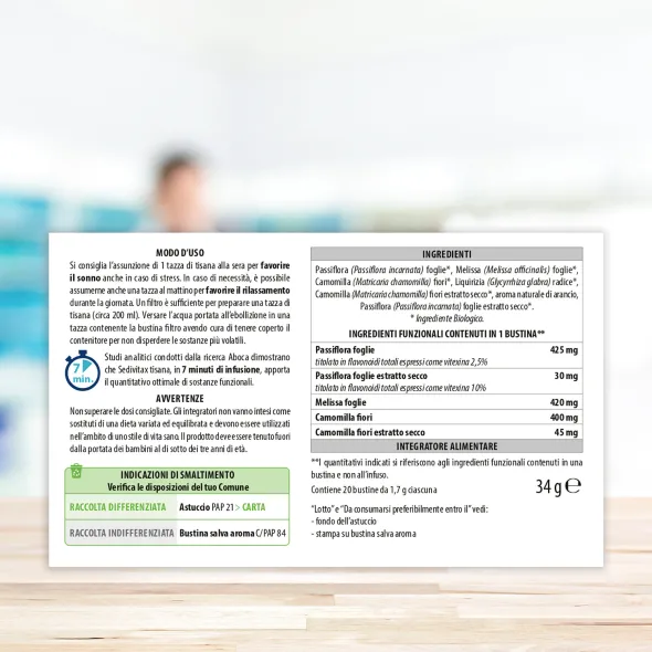 SEDIVITAX TISANA 20 BUSTINE