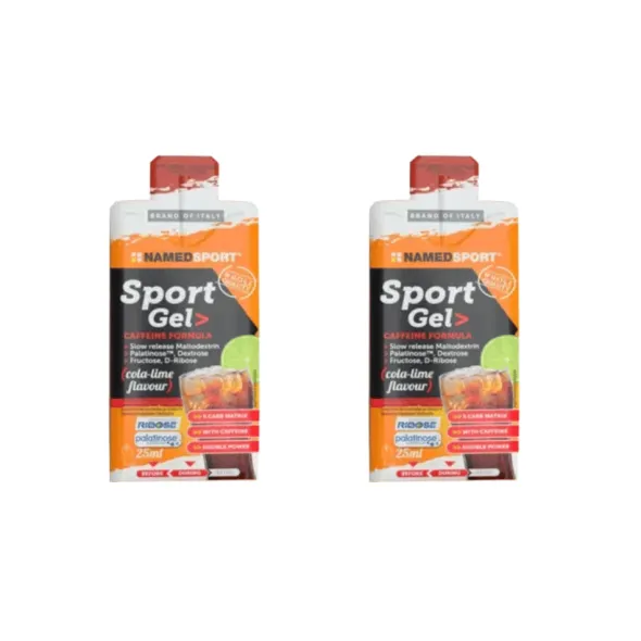 SPORT GEL COLA LIME 25 ML Pack X2