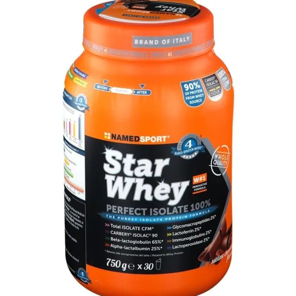 STAR WHEY SUBLIME CHOCOLATE 750 G CON EDULCORANTE SENZA GLUTINE