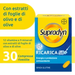 SUPRADYN RICARICA 50+ 30 COMPRESSE RIVESTITE SENZA GLUTINE