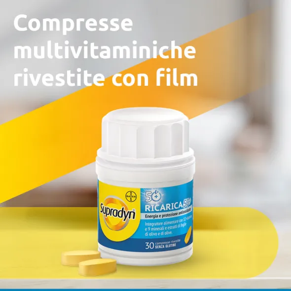 SUPRADYN RICARICA 50+ 30 COMPRESSE RIVESTITE SENZA GLUTINE