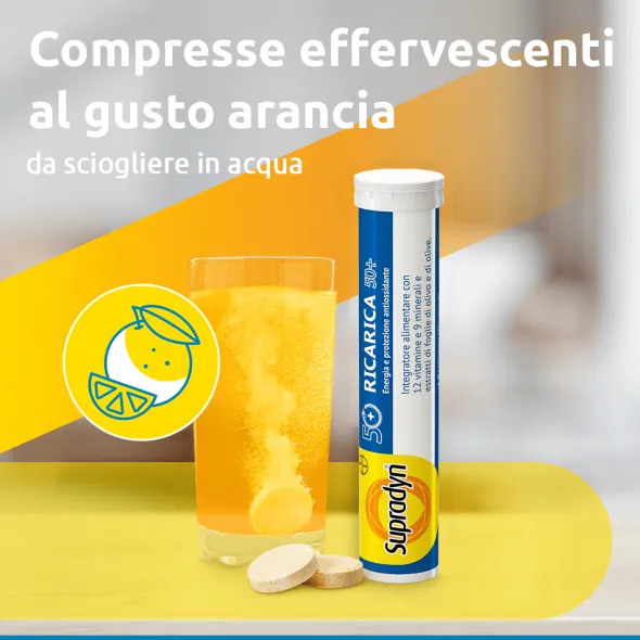 SUPRADYN RICARICA 50+ 15 COMPRESSE EFFERVESCENTI