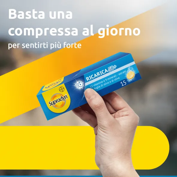SUPRADYN RICARICA 50+ 15 COMPRESSE EFFERVESCENTI