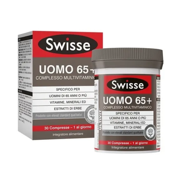 SWISSE UOMO 65+ COMPLESSO MULTIVITAMINICO 30 COMPRESSE