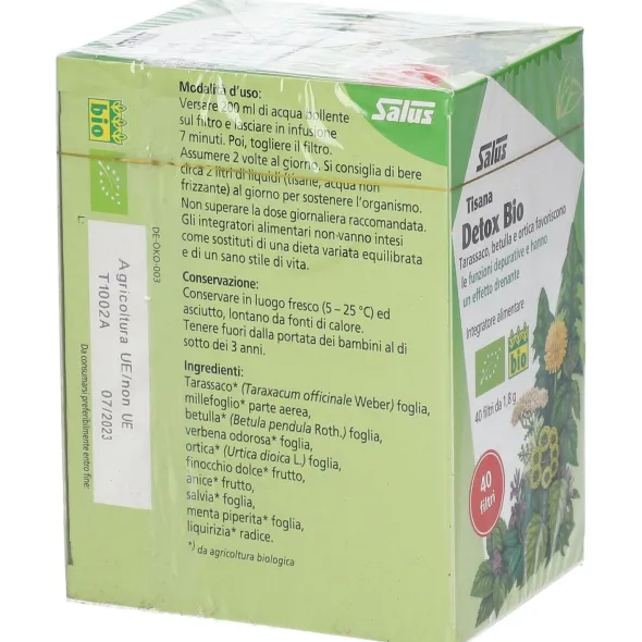Tisana Detox Bio Salus depurativa e drenante, 40 filtri