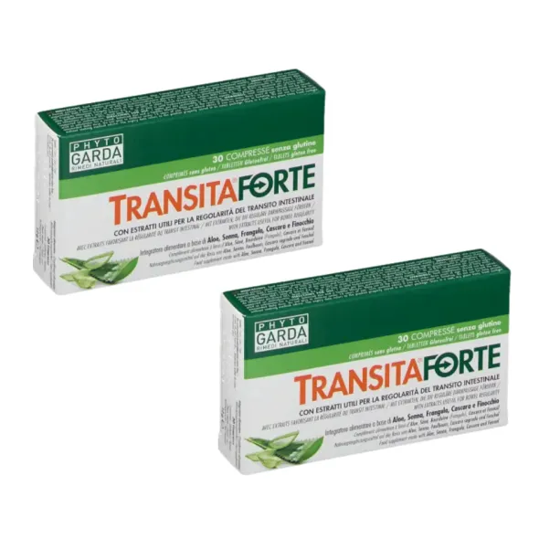 TRANSITA FORTE 30 COMPRESSE DA 400 MG SENZA GLUTINE NATURALMENTE PRIVO DI LATTOSIO Pack X2