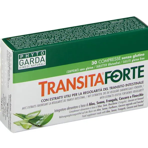 TRANSITA FORTE 30 COMPRESSE DA 400 MG SENZA GLUTINE NATURALMENTE PRIVO DI LATTOSIO