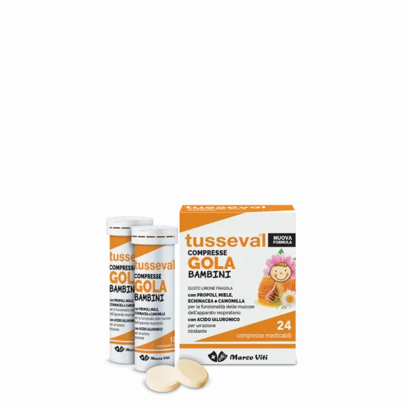 TUSSEVAL GOLA BAMBINI 24 COMPRESSE