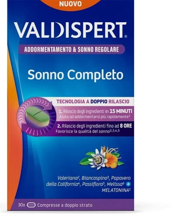 VALDISPERT SONNO COMPLETO 30 COMPRESSE A DOPPIO STRATO