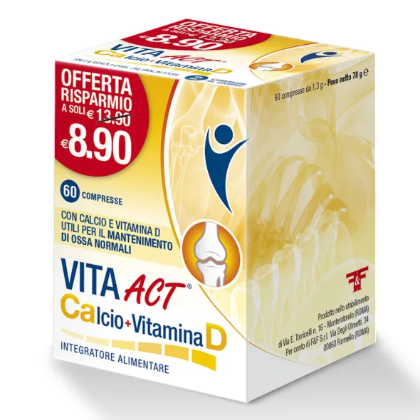 VITA ACT CALCIO + VITAMINA D 60 COMPRESSE