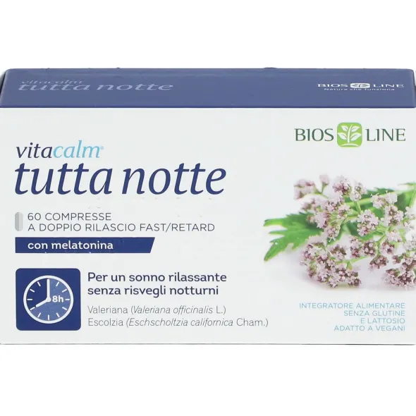 VITACALM TUTTA NOTTE CON MELATONINA 60 COMPRESSE