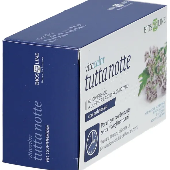 VITACALM TUTTA NOTTE CON MELATONINA 60 COMPRESSE