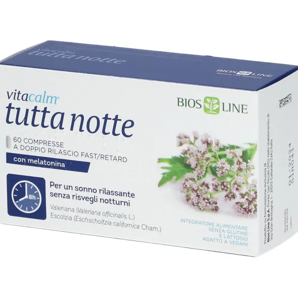 VITACALM TUTTA NOTTE CON MELATONINA 60 COMPRESSE