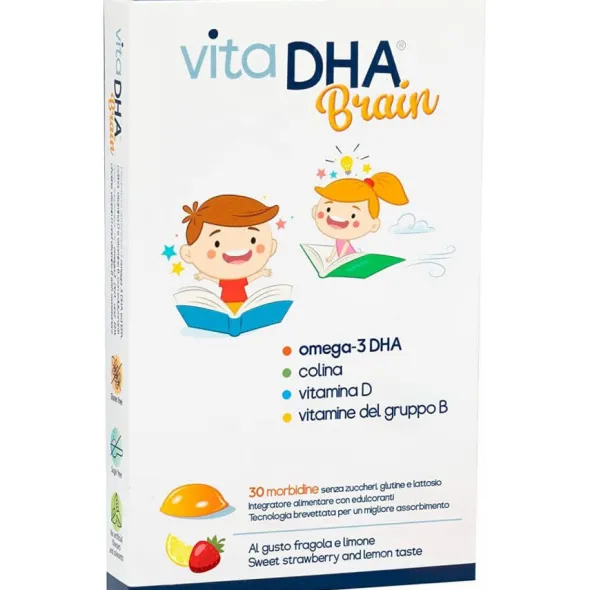 VITADHA BRAIN 30 MORBIDINE AL GUSTO FRAGOLA E LIMONE
