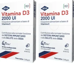 VITAMINA D3 IBSA 2000 UI 30 FILM ORODISPERSIBILI Pack da 2