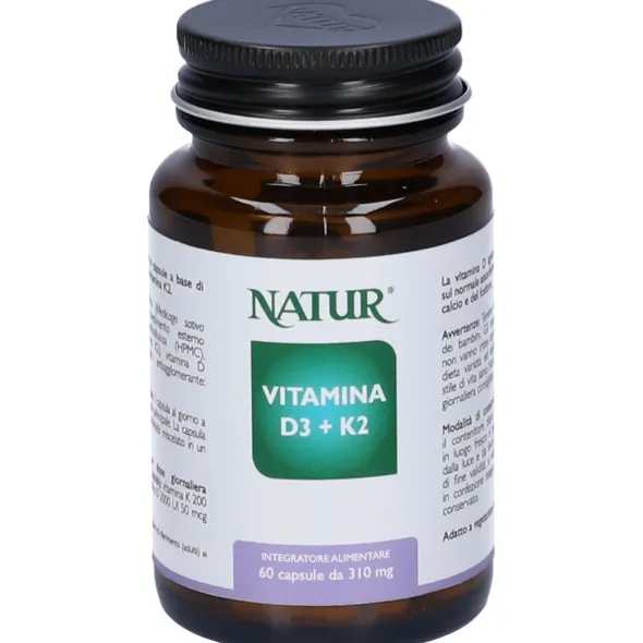 VITAMINA D3+K2 60 CAPSULE