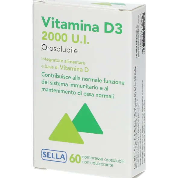 VITAMINA D3 2000UI OROSOLUBILE 60 COMPRESSE