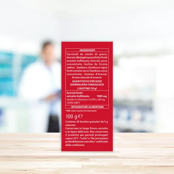 VITAMIN C NATURCOMPLEX 20 BUSTINE