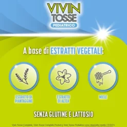 VIVIN TOSSE PEDIATRICO SCIROPPO PER TOSSE SECCA E GRASSA GUSTO FRAGOLA E CREME CARAMEL 150 ML