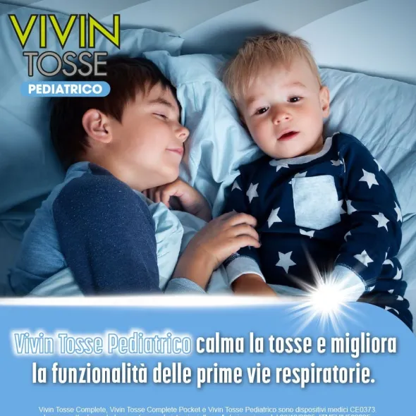 VIVIN TOSSE PEDIATRICO SCIROPPO PER TOSSE SECCA E GRASSA GUSTO FRAGOLA E CREME CARAMEL 150 ML