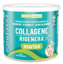 WHYNATURE COLLAGENE RIGENERA MARINO 228 G GUSTO FIOR DI VANIGLIA SENZA GLUTINE SENZA LATTOSIO SENZA ZUCCHERI CON EDULCORANTE