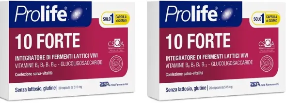ZETA FARMACEUTICIPROLIFE 10 FORTE 20 CAPSULE Pack da 2
