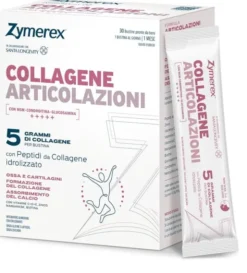 ZYMEREX COLLAGENE ARTICOLAZIONI 30 BUSTINE DA 15 ML CON EDULCORANTE SENZA GLUTINE SENZA LATTOSIO