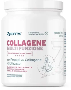 ZYMEREX COLLAGENE MULTIFUNZIONE 252 G GUSTO PESCA CON EDULCORANTE SENZA GLUTINE SENZA LATTOSIO