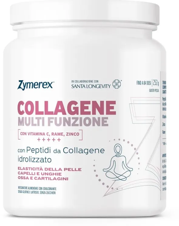ZYMEREX COLLAGENE MULTIFUNZIONE 252 G GUSTO PESCA CON EDULCORANTE SENZA GLUTINE SENZA LATTOSIO